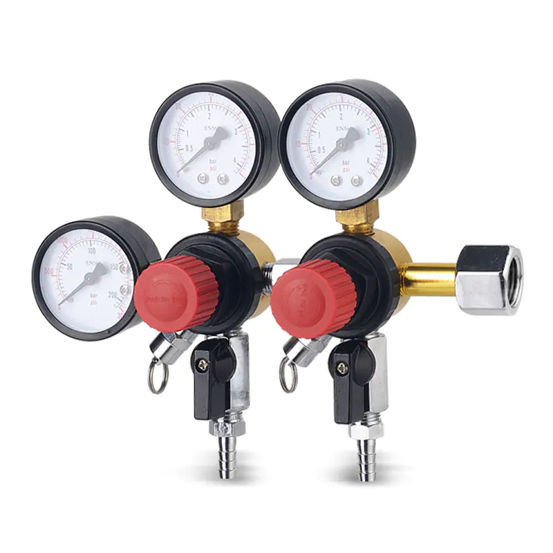 TR-98-2 Regulator Tekanan Gas CO2 Aluminium Presisi Tinggi
